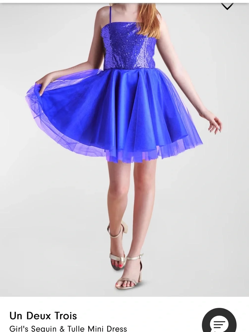 Un Deux Trois shimmering sequin